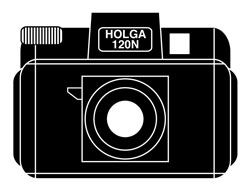 illustration of a Holga Camera
